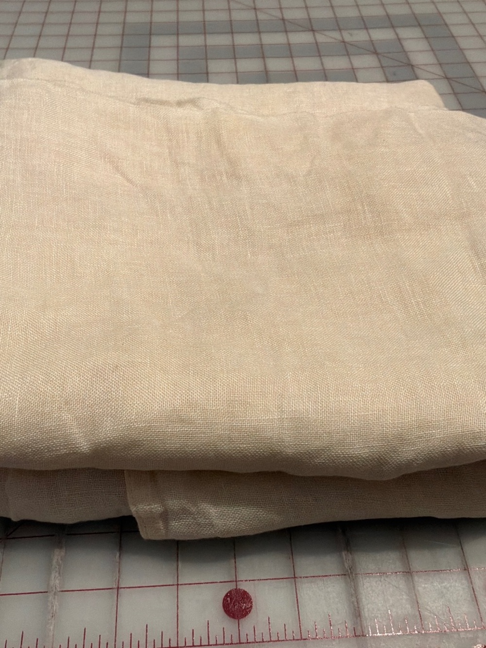 Pottery Barn 100% Linen Sheer Curtain Panels 54 x 96 Ivory Cream Pair (5 avail)